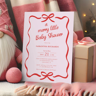 Grillige strikken rood roze vrolijke babyborrel kaart