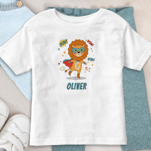Grillige Superheld Leeuw Kinder Shirts