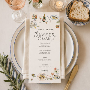 Grillige Supper Club Diner Menu