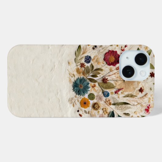 Grillige tuin geperste bloemen Bohemian Case-Mate iPhone Case (Achterkant (horizontaal))