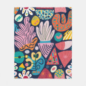 grillige tuindans fleece deken (Voorkant)