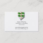  grillige tuinman Visitekaartje (Achterkant)