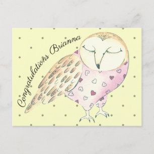 Grillige Uil Gepersonaliseerd Briefkaart