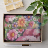 grillige varkensknuppel bloemen ontkoppeling tissuepapier (Geschenk)