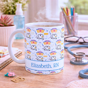 Grillige Verpleegster Monogram Koffiemok