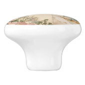 grillige Victoriaans Rozen Keramische Knop (Zijkant)