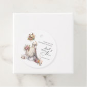 Grillige Victoriaanse Trouwjurk Bruidsdouche Bedankjes Labels (In situ)