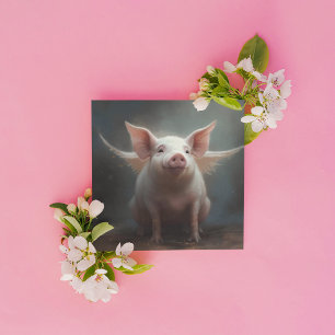 Grillige Vliegende Varken Surrealistische Droomkun Kaart