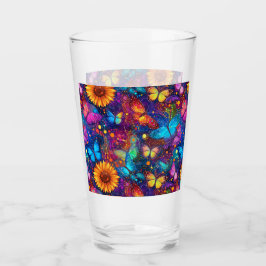 grillige vlinderdroom glas