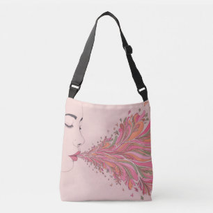 grillige vloeiende schoonheid crossbody tas