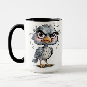 Grillige vogel mok