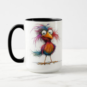 Grillige vogel mok