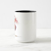Grillige vogel mok (Midden)