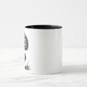 Grillige vogel mok (Midden)