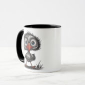 Grillige vogel mok (Voorkant links)