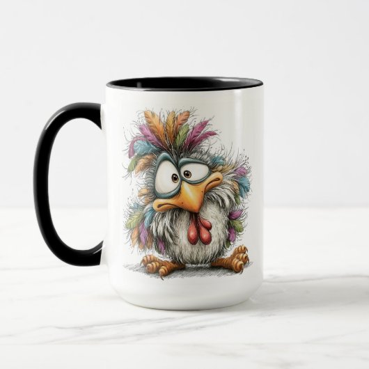 Grillige vogel mok (Links)