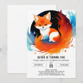 Grillige Vos Vrienden Verjaardag Kaart (Voorkant / Achterkant)