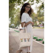 grillige Waterverf alpaca's Tote Bag