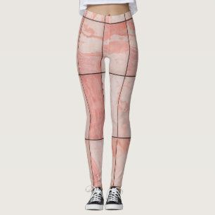 Grillige Waterverf Wilde Bloem Patroon Dames Le Leggings