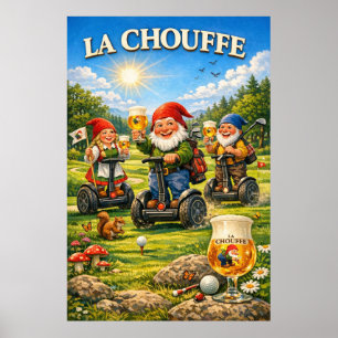 Grillige Weide Rit en Ale Vreugde Poster