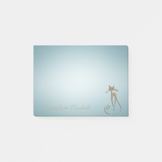 Grillige Whimsical Kat -Persoonlijk Post-it® Notes (Voorkant)