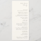 grillige wilde bloem | Sage Green Wedding-programm Programma (Achterkant)