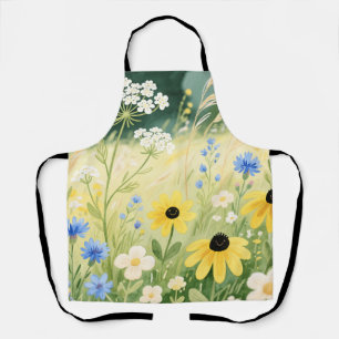 Grillige Wilde Bloemenweide Schort