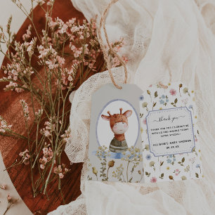 grillige wildlings dieren bedankt cadeaulabel