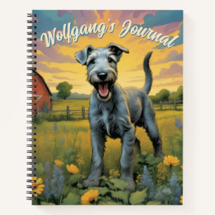  grillige Wolfhound Boerderij Journal Notitieboek
