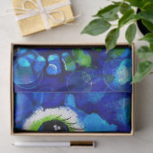 grillige zeepaardje kust nautische ontkoppeling tissuepapier (Geschenk)