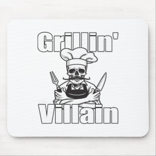 Grillin als een schurk BBQ Grillin en Chillin Gril Muismat