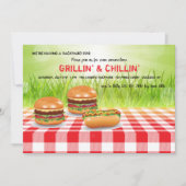 Grillin' and Chillin' Invitation Kaart (Voorkant)