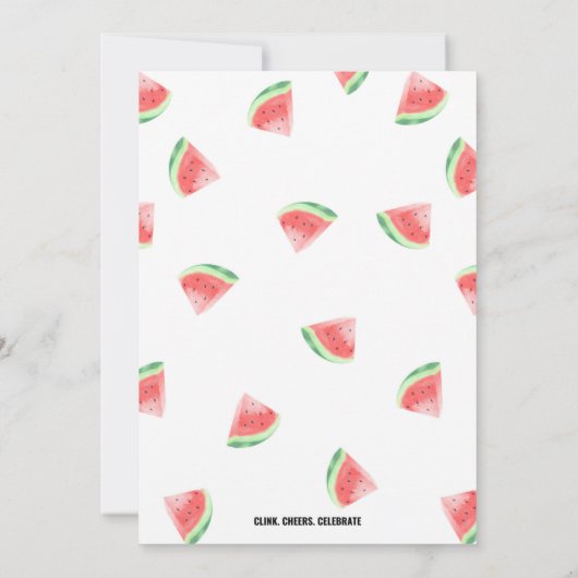 Grillin' and Chillin' Watermelon BBQ Uitnodiging (Achterkant)