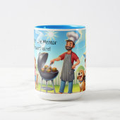 Grillin’ & Chillin’ Personalized Père’s Day Mug (Centre)