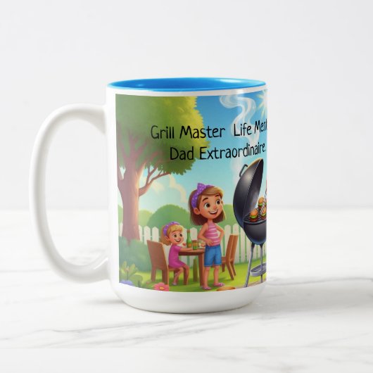 Grillin’ & Chillin’ Personalized Père’s Day Mug (Gauche)