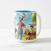 Grillin’ & Chillin’ Personalized Père’s Day Mug (Devant droit)