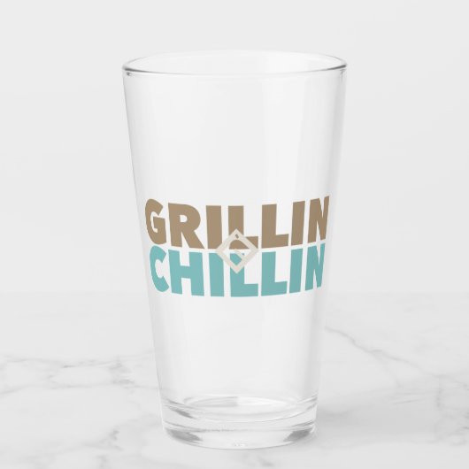 Grillin' en Chillin' Glas (Voorkant)