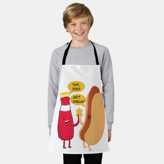 Grillin' en Chillin' Schort (Gedragen)