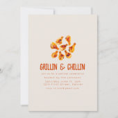 Grillin en Chilling Zomer Backyard BBQ Kaart (Voorkant)