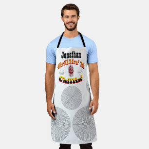 Grillin' N Chillin' Personalized Voeg je eigen naa Schort