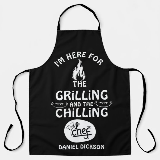 Grilling en koelen schort (Voorkant)