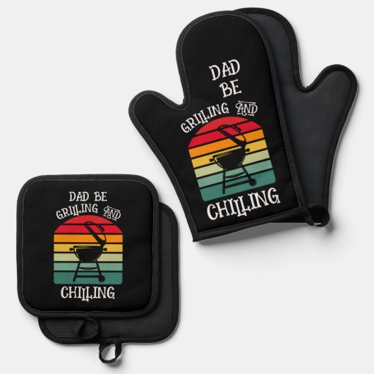 Grilling en koeling ovenwant & pannenlap set (Voorkant / Achterkant)