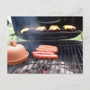 Grilling Hamburgers en Hot Dogs Kaart