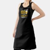 Grilling Probleem Barbecue Large Black Apron Schort (Insitu)