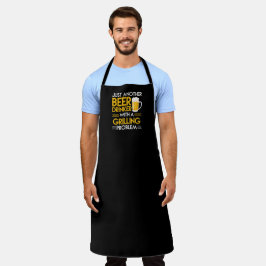 Grilling Probleem Barbecue Large Black Apron Schort