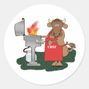 Grilling Ronde Sticker