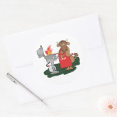 Grilling Ronde Sticker (Envelop)