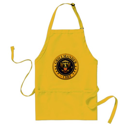 Grillmander en Chef Standaard Schort (Voorkant)