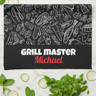 Grillmaster bbq fijnproever mannen vader echtgenoo theedoek