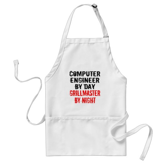 Grillmaster Computer Engineer Standaard Schort (Voorkant)